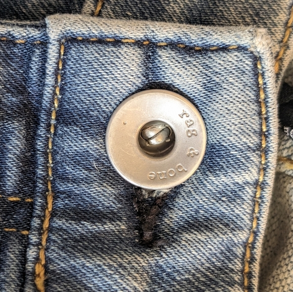 Rag & Bone Dre Low-Rise Slim Boyfriend Jeans, Size 31, "Quartz" Wash - Picture 4 of 11